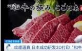 日本研发出3D打印和牛肉，1克成本570元